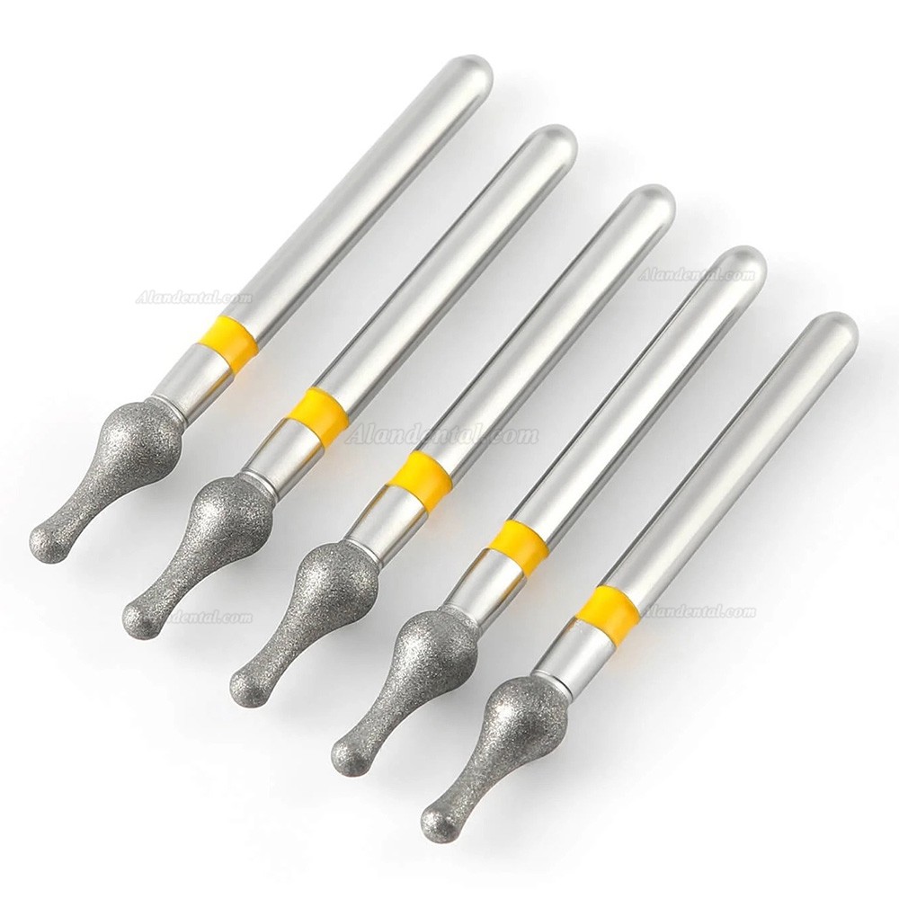 5pcs/Box Dental Diamond Bur (Grit Fine/Extra Fine/Medium)